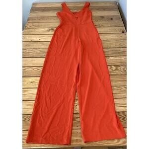 Bebe Sleeveless Wide Leg Dress Jumpsuit Size 4 Women’s Red